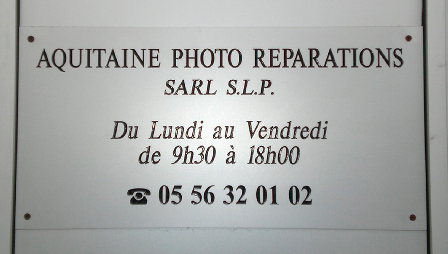 plaque gravée en PVC